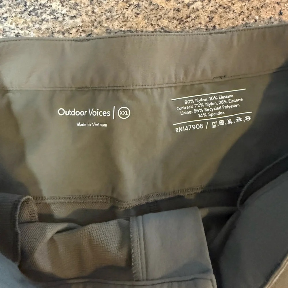 Outdoor Voices RecTrek zip off pants size XxL - Picture 6 of 13